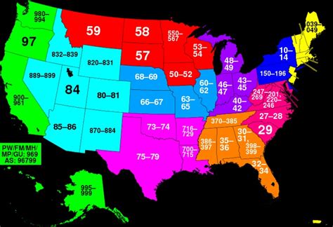 Zip Code Map For The First Two Digits Anyway Coding Useless