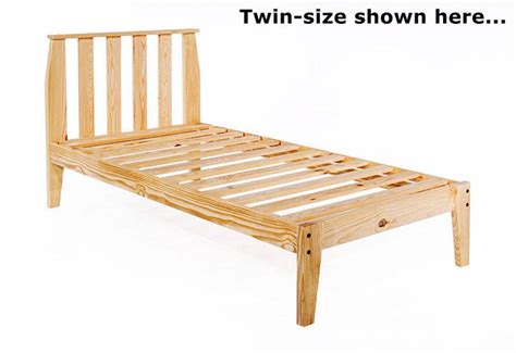 Features send sweet dreams to your little or big kid in the emory trundle bed. Twin Mission Platform Bed Frame, Unfinished Pine Wood ...