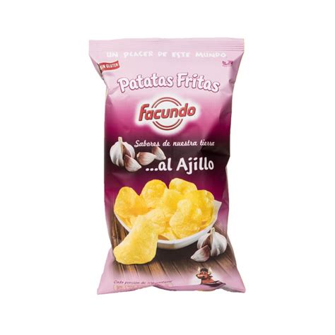 Facundo Patatas Fritas Al Ajillo Chips Mit Knoblauch 55g Spaniens