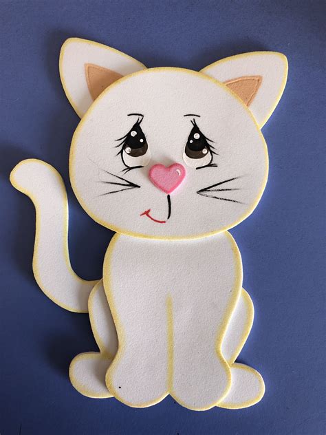 Gatito Foami Flower Crafts Kids Hand Crafts For Kids Arts And