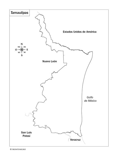 Mapa De Tamaulipas Con Division Politica Y Nombres Imagui