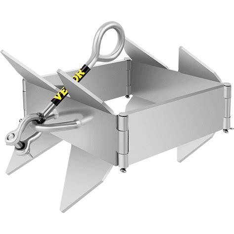 Buy VEVOR Cube Anchor for Boats, 13 lb Fold and Hold Anchor, Galvanized