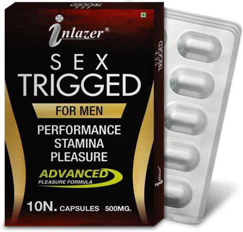 Inlazer Sex Trigged Organic Tablets Combats Male Sexual Problems Boosts Power 10 Capsules Each