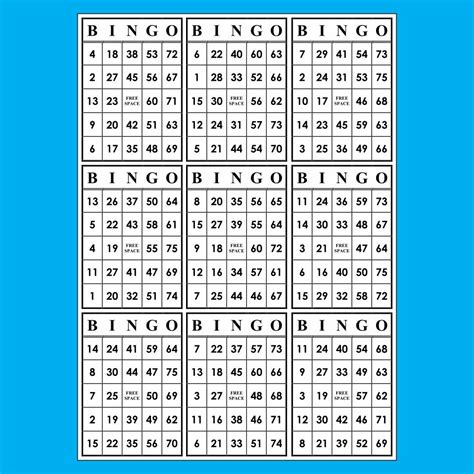 Bingo Cards 1000 Cards 4 Per Page Large Print Instant Etsy Artofit