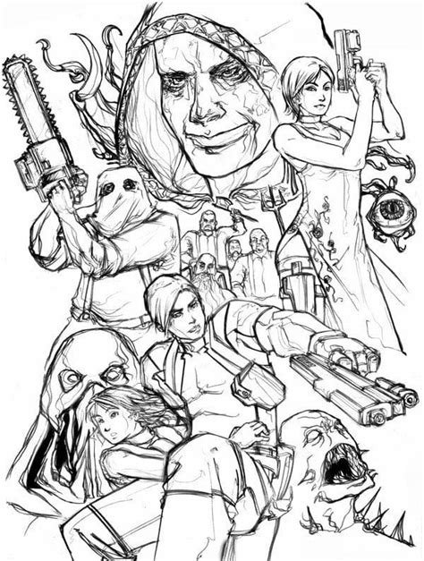 Resident Evil Coloring Pages Free Printable Coloring Pages For Kids