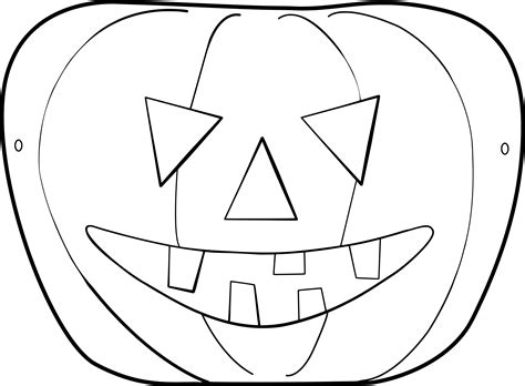 Coloriage masque pour Halloween à imprimer
