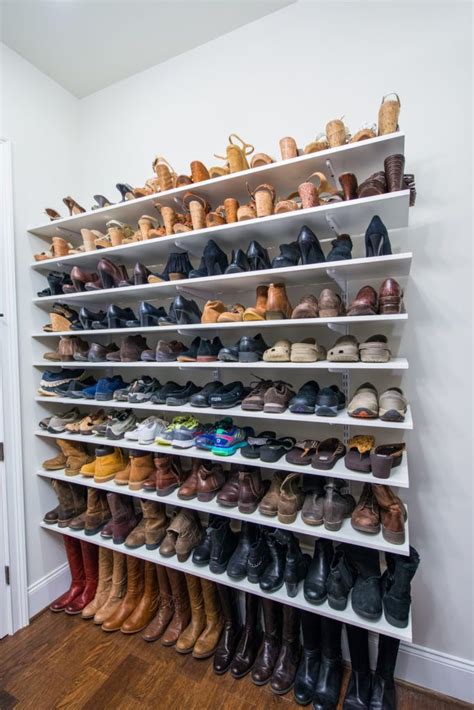 You can also make polygons and stack each pod up. Shoe Storage Pleasant Shoe Storage Diy Galleries: Ideas ...
