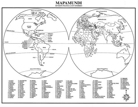 Descarga e imprime gratis el mapamundi político, el mapamundi físico, y también mapamundis mudos. Mapamundi con nombres para colorear tamaño carta - Imagui