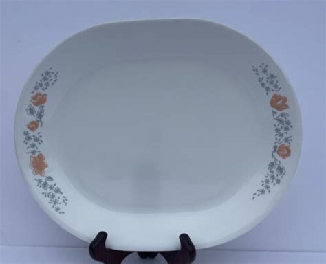 Corning Ware Corelle Apricot Grove 12 14 Oval Serving Platter Usa Excellent Ebay