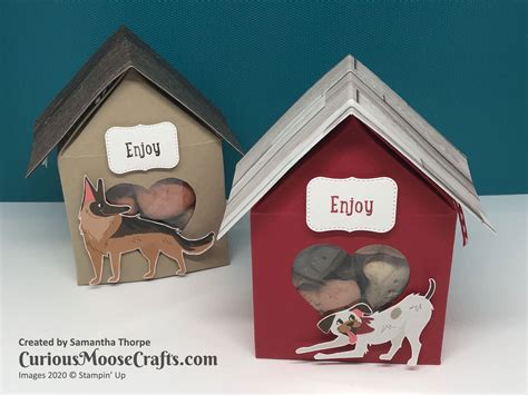 Dog House Treat Box With Instructions Curious Moose Crafts