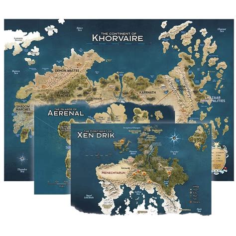 Dandd Eberron Map Set Nations Of Khorvaire The Games Corner