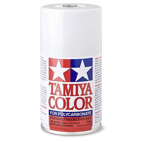 Buy Tamiya 86001 A00 86001 Ps 1 White Polycarbonate 100ml Spray Paint