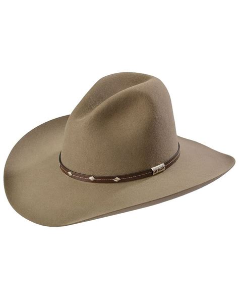 Stetson Men's 4X Silver Mine Buffalo Felt Cowboy Hat | Felt cowboy hats, Cowboy hats, Cowboy hat ...