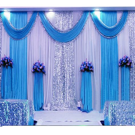 Curtains Wedding Decoration 3 6m Sequin Wedding Backdrop Curtain With