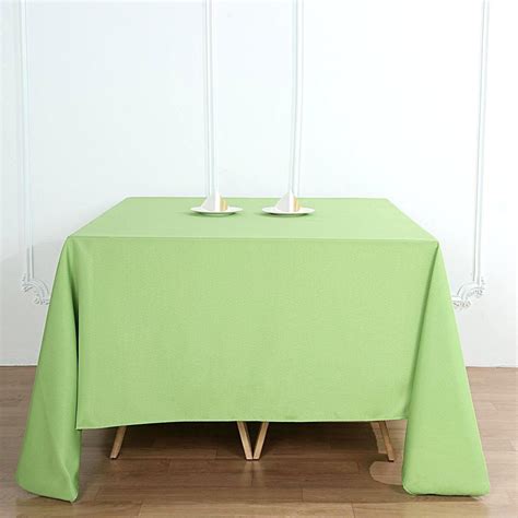 90 Apple Green Square Polyester Tablecloth In 2021 Square Tablecloth