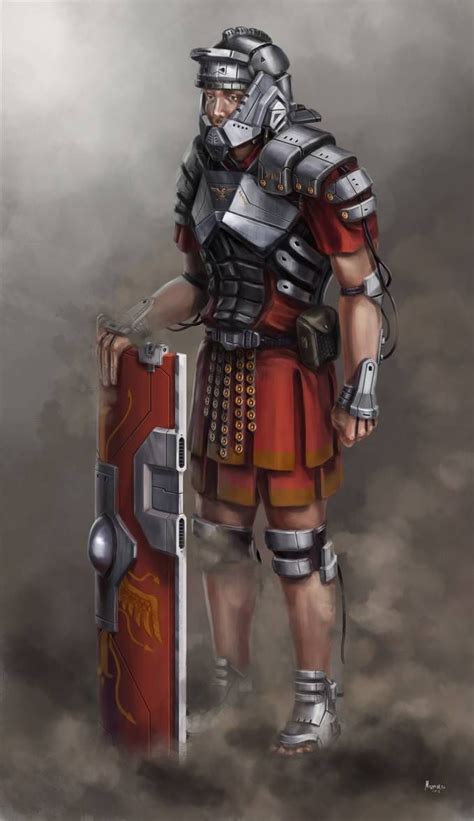 Sci Fi Legionnaire Concept By Mozmarto Roman Armor Roman Soldiers