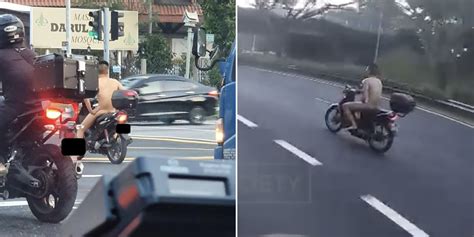 Naked Motorcyclist Seen In Eunos Also Spotted Cruising On The Pie