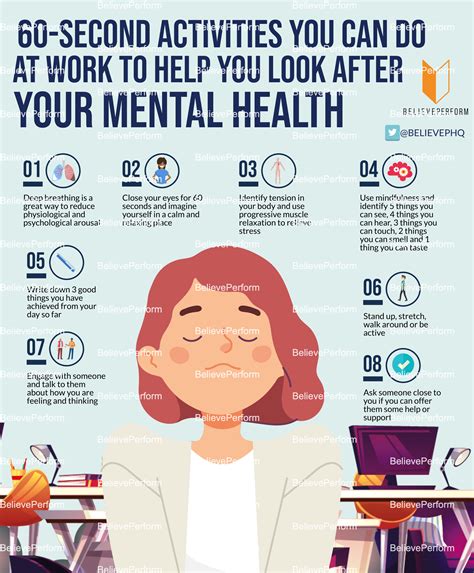 60 second activities you can do at work to look after your mental health believeperform the