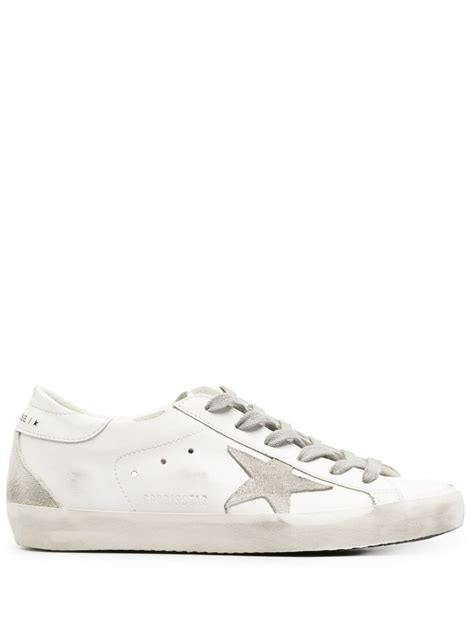 Golden Goose Super Star Low Top Leather Sneakers Farfetch