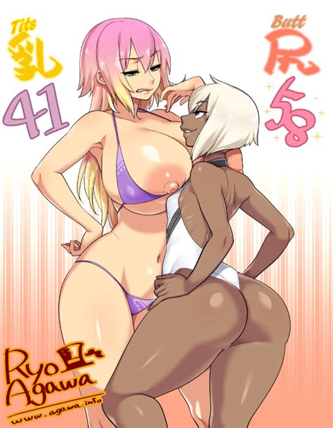 Rule 34 2girls Agawa Ryou Anus Ass Bikini Bimbo Breasts