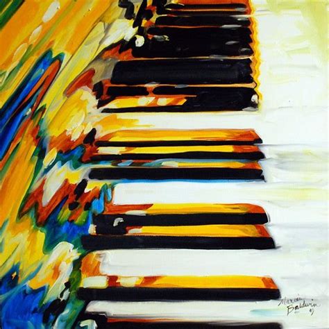 Jazz Piano Abstract By Marcia Baldwin From Abstracts