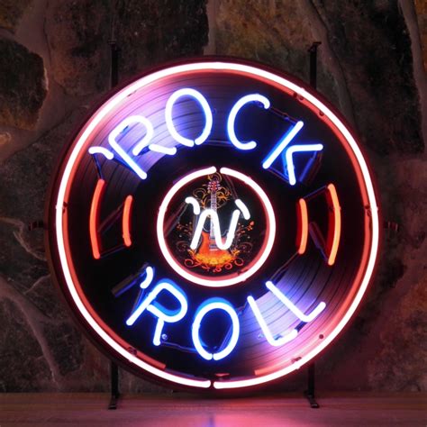 Click here for some free stuff! Enseigne neon Rock n Roll 65 cm - StefVintageStore