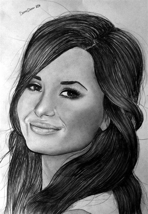 Demi Lovato By ~siinned101 On Deviantart Pencil Portrait Portrait