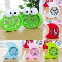 Bedroom eyes on the cats? Cartoon Big Eyes Frog Moon Shape Alarm Clock Creative ...