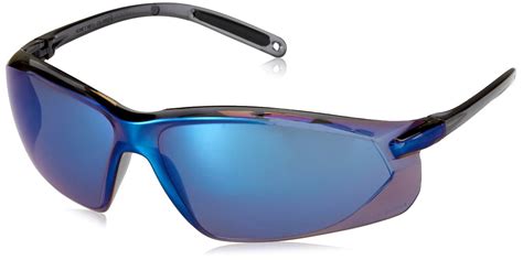 honeywell a703 a700 series eye protection safety glasses gray frame blue mirror lens pack of