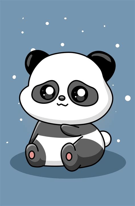 Cute And Happy Panda Cartoon Illustration 2155970 Vector Art At Vecteezy