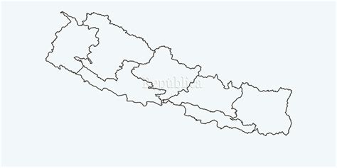 Blank Map Of Nepal