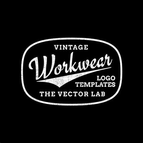 Vintage Workwear Logo Templates Thevectorlab