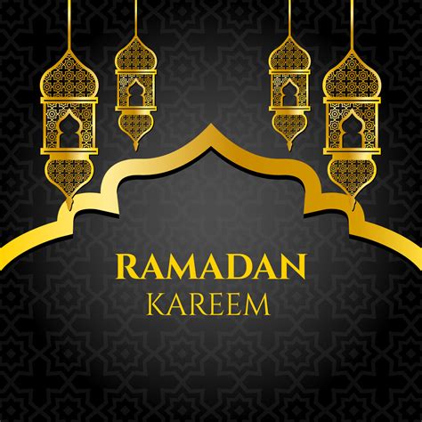 Vector De Oro Ramadan Kareem 208339 Vector En Vecteezy