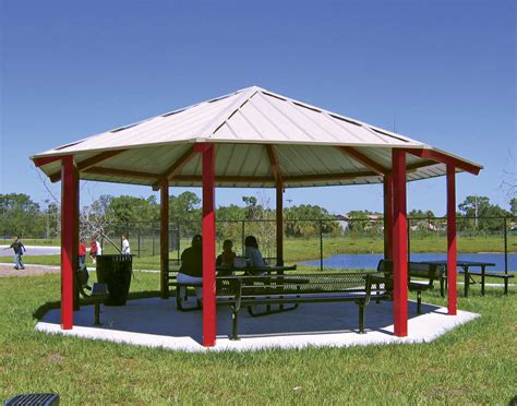 All Steel Single Roof Santa Fe Octagon Pavilions Pavilions By Shape