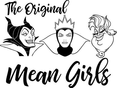 The Original Mean Girls Svg Disney Villain Svg Ursula Svg Inspire