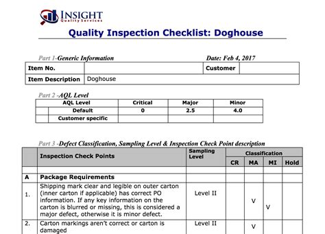 Quality Control Checklist How To Create One With Sample