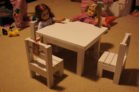 Claras Table And 4 Stackable Chairs Sized For 18 Dolls Ana White