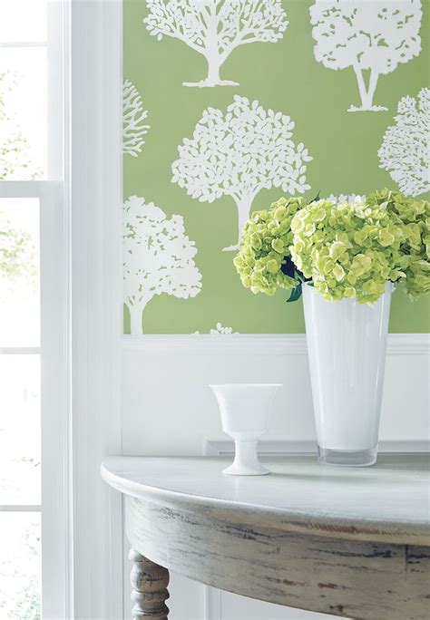 36 Green And White Geometric Wallpaper Home Decor Ideas