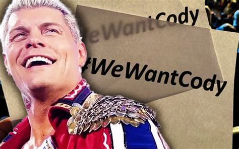 We Want Cody Signs Being Handed Out At 25 Wwe Raw