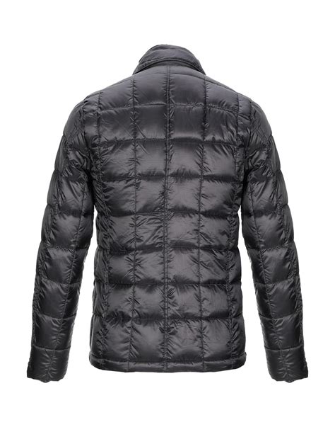 Grey Daniele Alessandrini Synthetic Down Jacket In Black For Men Lyst