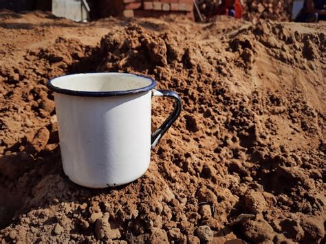 Premium Photo Close Up Of Coffee Cup On Rock
