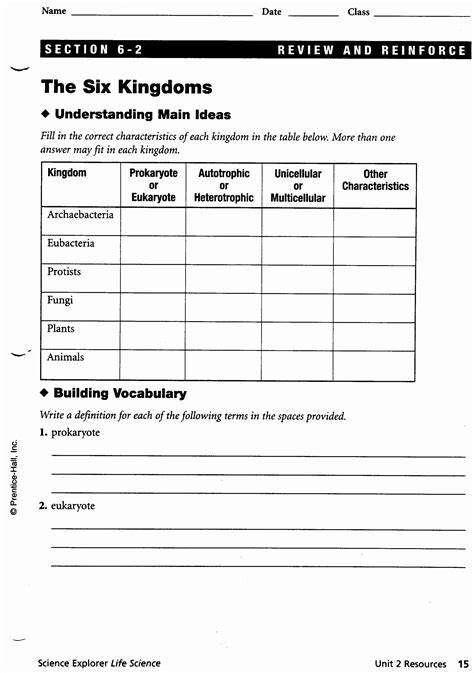 There are six different pages that include 11 different animal once they have worked out which classification the animal belongs to, they will need to paste the animal an answer key to help teachers and homeschooling families quickly grade the science worksheets. Biological Classification Worksheet Answers New Animal ...