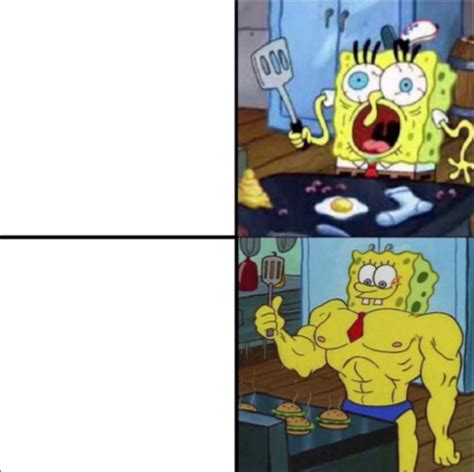 Weak Spongebob Vs Strong Spongebob Memes Imgflip