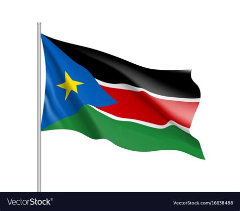 south sudan flag royalty free vector image vectorstock