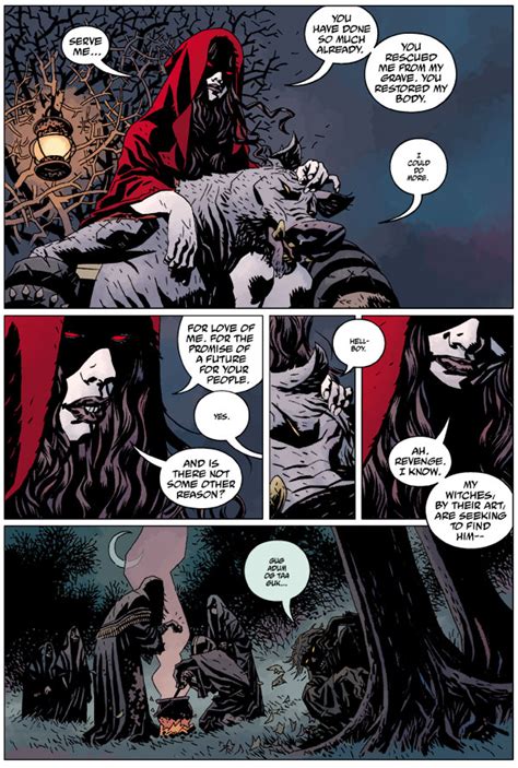 Hellboy The Wild Hunt 5 Profile Dark Horse Comics