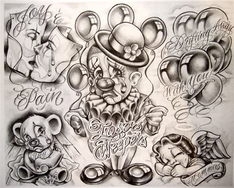 Tattoo Flash By Boog Татуировки зарисовки 191 Chicano Drawings