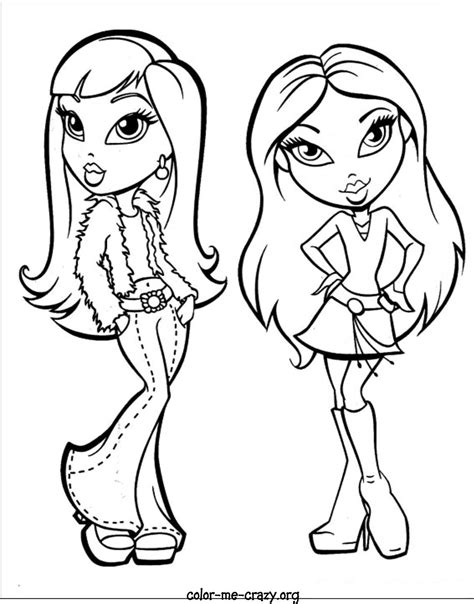 Bratz Coloring Page Bratz Coloring Page Bratz Printable Coloring Home