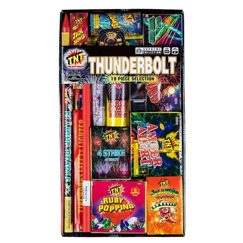 Tnt Fireworks Thunderbolt 19 Firework Selection Box Astounded Fireworks