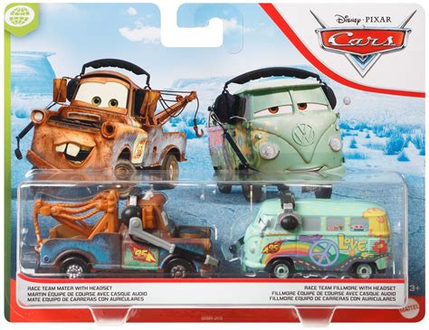 Disney Pixar Cars 2 Pack Fan Favorites Race Team Mater And Pit Crew