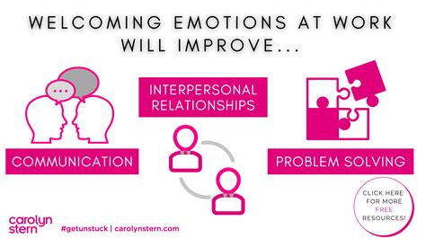 Top Benefits Of Welcoming Emotions At Work Carolyn Stern